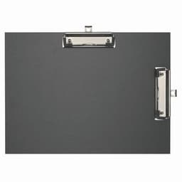 Lot de 10 Porte-bloc double clip papier enduit - Format pour A4-Noir - Image 2