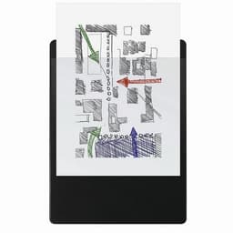 Lot de 10 Porte-bloc avec pochette - Format 23x32cm pour A4-Noir - Image 2