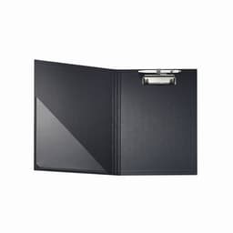 Lot de 10 Porte-bloc à rabat papier enduit - Format pour A4-Noir - Image 3