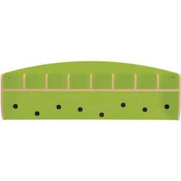 Meuble patère à cases Zébulon, coloris vert pomme - Image principale
