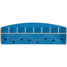 Meuble patère à cases Zébulon, coloris bleu azul - Image principale