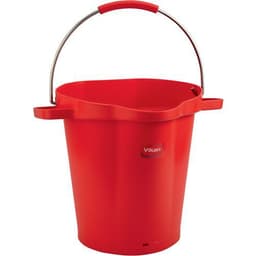 Lot de 5 Seau gradué, bec verseur, 20 L, Rouge - Image principale