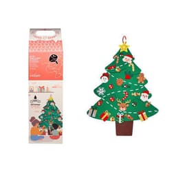 Kit DIY sapin de Noël géant feutrine avec 30 décorations - Image principale