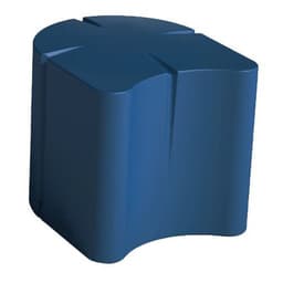 Pouf ovale Connexio - bleu cobalt - Image 4
