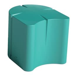 Pouf ovale Connexio - bleu turquoise - Image 4