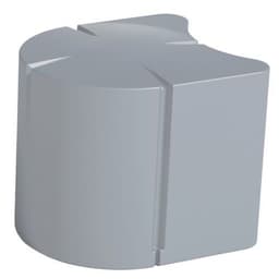 Pouf ovale Connexio - gris fenêtre - Image principale