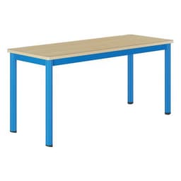 Table Carélie mobile 130x50 cm strat. hêtre chants alaisés - Mobidecor - Image principale