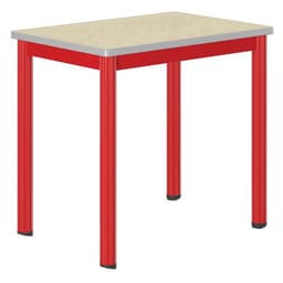 Table Carélie mobile 70x50cm strat coq oeuf chts polyurét. - Mobidecor - Image 2
