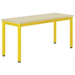 Table Carélie 130x50cm fixe strat coq oeuf chants alaisés - Mobidecor - Image principale