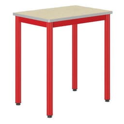 Table Carélie 70 x 50 cm fixe strat coq oeuf chants polyuréthane - Image principale