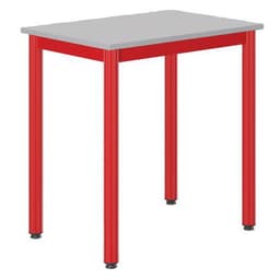 Table Carélie 70x50 cm fixe méla gris chants polypropylène - Mobidecor - Image principale