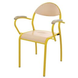 Fauteuil Rondo'o 4 pieds accotoirs hêtre Mobidecor - Image principale