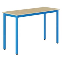 Table Carélie 130x50cm fixe méla hêtre chants polypro. - Mobidecor - Image 2