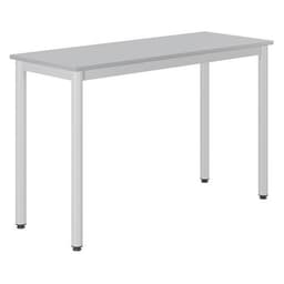 Table Carélie 130x50cm fixe méla gris chants polypropylène - Mobidecor - Image 2