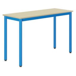 Table Carélie 130x50cm fixe méla coq oeuf chants polypro. - Mobidecor - Image 2
