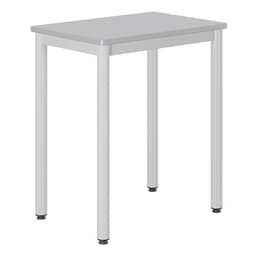 Table Carélie 70x50cm fixe stratifié gris chants polyurét. - Mobidecor - Image principale