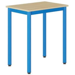 Table Carélie 70x50cm fixe méla hêtre chants polypropylène - Mobidecor - Image principale