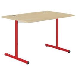Table info Hubbe prof. 80 cm T6 mélaminé chants polypro. - Mobidecor - Image 3