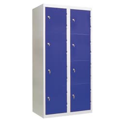 Armoire non visitable 8 cases - bleu - Image principale