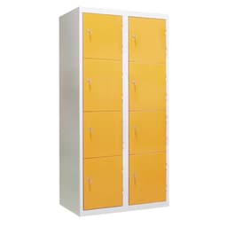 Armoire non visitable 8 cases - jaune - Image principale