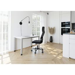 Bureau droit pieds carrés 120 cm Chêne - Image 2