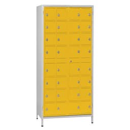 Armoire de stockage 32 téléphones/tablettes Gris/Jaune - Manutan Expert - Image principale