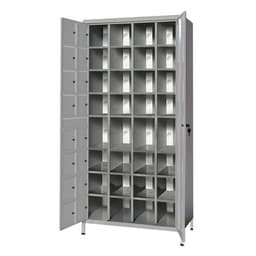 Armoire de stockage 32 téléphones/tablettes Gris/Gris - Manutan Expert - Image 2