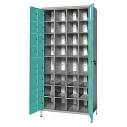Armoire de stockage 32 téléphones/tablettes Gris/Vert amande - Manutan Expert - Image 3