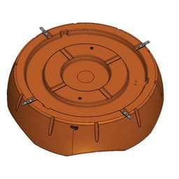 Kit de fixation 3 platines inox pour fauteuil Connexio Rondo - Image 2