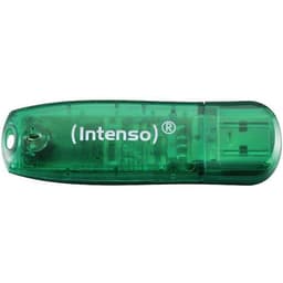 Clé USB 2.0 Rainbow Line - 8Go Vert INTENSO - Image principale