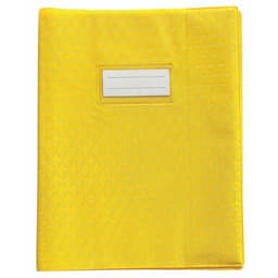Protège-cahier plastique 17x22 cm épaisseur 12/100e - Jaune - Image principale