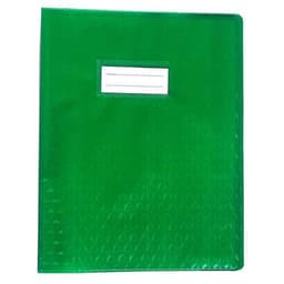 Protège-cahier plastique 17x22 cm épaisseur 12/100e - Vert foncé - Image principale