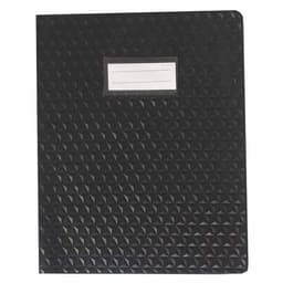 Protège-cahier plastique 17x22 cm épaisseur 12/100e - Noir - Image principale