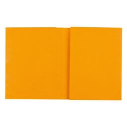 Protège-cahier carte lustrée forte 2 très grands rabats 225g 17x22 cm - Jaune - Image principale
