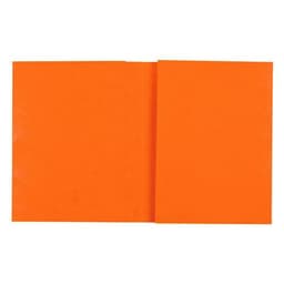 Protège-cahier carte lustree forte 2 très grands rabats 225g 17x22 cm - Orange - Image principale