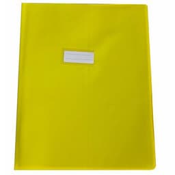 Protège-cahier A4 plastique épais épaisseur: 20/100e - Jaune - Image principale