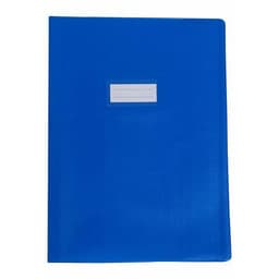 Protège-cahier A4 plastique épais épaisseur: 20/100e - Bleu - Image principale