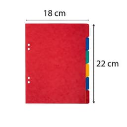 Jeu 6 intercalaires carte lustrée 17 x 22 cm - Image 3