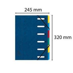 Trieur 6 compartiments 24 x 33 cm couverture cartonnée - Image 3