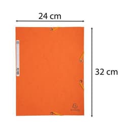 Chemise élastique et rabats A4 Orange - Image 3