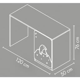 Bureau droit 1 porte - Image 2