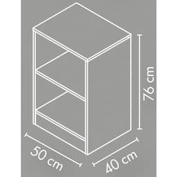 Meuble bas 1 étagère bouleau - Image 2