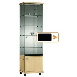 Vitrine Easy E5 - Avec armoire basse socle Noir - Image principale
