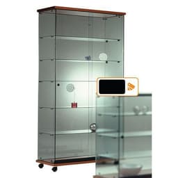 Vitrine Easy E6 avec éclairage socle Noir - Image principale