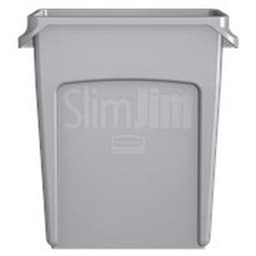 Collecteur Slim Jim® avec conduits d'aération 60 L gris - Rubbermaid - Image 4
