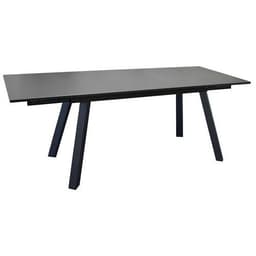 Table Agra 150/200/250 cm, plateau Verre, châssis graphite/plateau graphite - Image principale