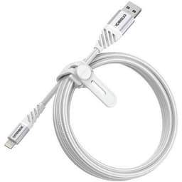 Câble Premium tressé et renforcé USB-C à Lightning 1m blanc - Image principale