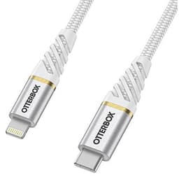 Câble Premium tressé et renforcé USB-C à Lightning 1m blanc - Image 2