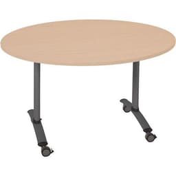 Table ronde plateau mélaminé pivotant Axe - Manutan Expert - Image 21