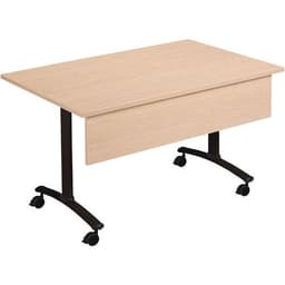 Table rectangulaire mélaminé avec voile de fond pivotant Axe Manutan Expert - Image 11